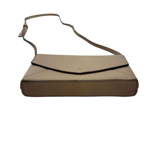 Kate Spade Neutral Taupe Leather Envelope Flap Crossbody Shoulder Bag - Picture 5 of 12